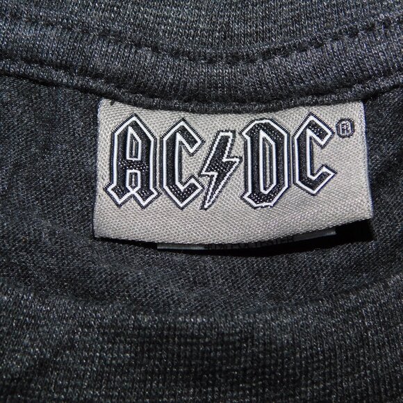 AC CD Band Tee Back In Black US Tour  Mens L Gray White Graphic T Shirt - Picture 3 of 7